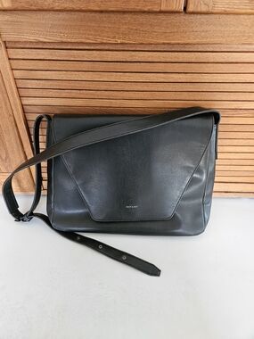 Matt & Nat Black Vegan Leather Crossbody Bag